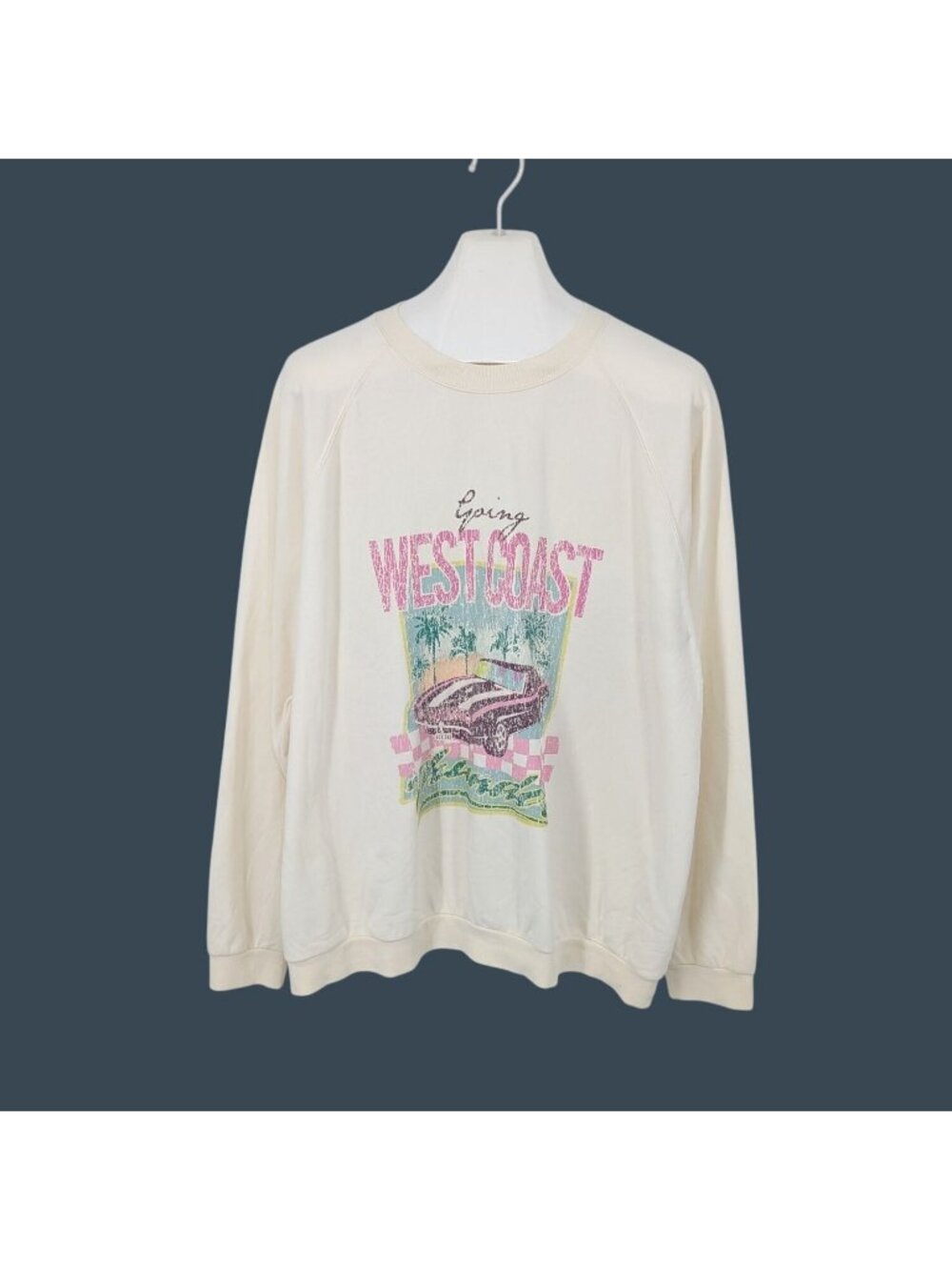 Show Me Your Mumu Going West Coast Graphic Sweatshirt Slouchy Crewneck XLarge‎
